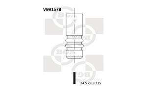 Utløpsventil, ALFA ROMEO,FIAT,LANCIA,OPEL,SAAB,VAUXHALL, 46 764 378, 46 783 962, 46416321, 46527856, 46764378, 46783962, 55202630, 608 1