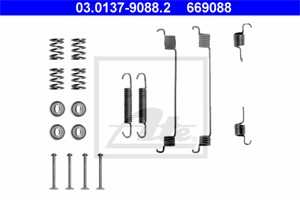 Tilbehørsett, bremsesko, Bakaksel, DACIA,FIAT,LANCIA,PEUGEOT,RENAULT, 4308 62, 77 01 205 756, 77362611