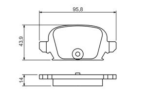 Bremseklosser sett, Bakaksel, OPEL TIGRA TwinTop, VAUXHALL TIGRA TwinTop, 16 05 085, 16 05 397, 16 05 965, 16 05 994, 1605397, 1605965,