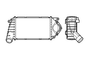 Ladeluftkjøler, SEAT AROSA, VW LUPO I, POLO, 24 11 1 423 605, 24 11 7 507 643, 24 11 7 510 010, 24 11 7 533 657, 24 11 7 557 071, 6E0145