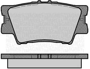 Bremseklosser sett, Bakaksel, LEXUS ES, TOYOTA AVALON Sedan, CAMRY Sedan, MATRIX, RAV 4 III, RAV 4 IV, 04466YZZE8, 19184917, 446602220,