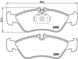 Bremseklosser sett, MERCEDES-BENZ,VW, 0024204020, 0024206020, 0044202720, 2D0698451, 9024230510, 9024230510KZ, A0024204020, A0024206020,