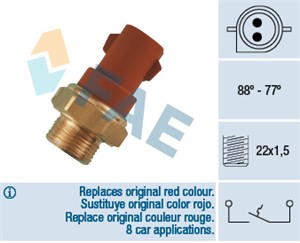 Temperaturbryter, radiator ventilator, FORD SCORPIO I, SCORPIO Sedan I, SCORPIO Turnier I, 0849.23, 1 231 971 S1, 1 231 971, 6144361, 84
