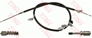 Kabel, parkeringsbremse, Bakre venstre, DAIHATSU CHARADE VIII, TOYOTA YARIS, 46430-0D050, 46430-0D050-000