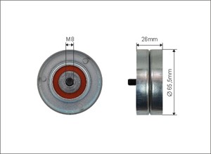 Strammerull, kilerem med ribber, CITROËN,FIAT,LANCIA,PEUGEOT,RENAULT, 5751.77, 5751.A9, 575177, 5751A9, 96 28 949 180, 96 35 966 680, 96