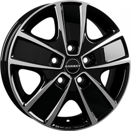 Borbet Cwg Gloss Black Polished 6/16 5/130 ET68 B78.1