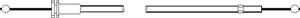 Panserkabel, SEAT TOLEDO I, VW GOLF II, JETTA II, 191 823 531, 192 823 531