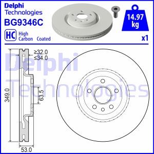 Bremseskive, Framaksel, JAGUAR E-PACE, LAND ROVER DISCOVERY SPORT, J9C1167, LR083647