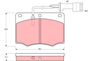 Bremseklosser sett, Framaksel, FORD GRANADA II, GRANADA Turnier, 5015928, 5018110, 5018905, 6155614, 6155621, 82GB-2K021-MF, 84GB-2K021-