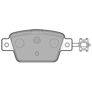 Bremseklosser sett, Bakaksel, FIAT BRAVO Van, LANCIA DELTA III, 71770114, 77365809