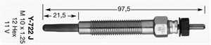 Glødeplugg, HYUNDAI,KIA, 32C98-55808, 36710-42000, 36710-42020, 36710-42021