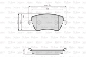Bremseklosser sett, Framaksel, RENAULT KANGOO / GRAND KANGOO II, KANGOO BE BOP, KANGOO Express, 410608481R, 7701208422