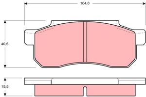 Bremseklosser sett, Framaksel, HONDA BEAT, CITY Halvkombi I, CITY Sedan IV, JAZZ I, 45022-SA7-000, 45022-SA7-010, 45022SA7011HS, 45022-S