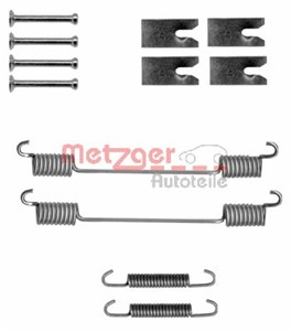 Tilbehørsett, bremsesko, Bak, Bakaksel, CITROËN,FIAT,PEUGEOT