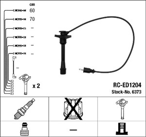 Tennledningssett, DAIHATSU TERIOS, 90048-58273-000, 90048-58274-000
