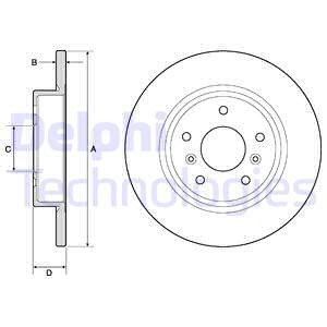Bremseskive, Bakaksel, NISSAN QASHQAI SUV II, QASHQAI VAN II, X-TRAIL, RENAULT CAPTUR II, KADJAR, 43206-4EA0A, 43206-4EA0B, 432068231R