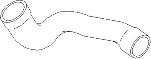 Ladeluftslange, Øvre, AUDI A4 B5, A4 B5 Avant, VW PASSAT B5, PASSAT B5 Variant, 058 145 856D, 058 145 856K