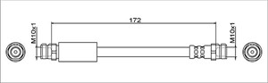 Bremseslange, Høyre bakaksel, Venstre bakaksel, AUDI,SEAT,SKODA,VW, 2Q0 611 775, 2Q0611775