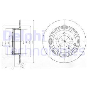 Bremseskive, Bakaksel, CHRYSLER,DODGE,JEEP,MITSUBISHI, 4615A121, 4615A193, 4743999AA, 4743999AB