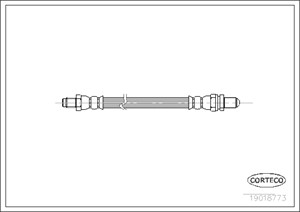 Bremseslange, Foran eller bak, FORD, 1666247, 1666460, 6125634