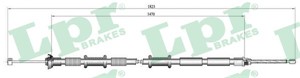 Kabel, parkeringsbremse, Bak, Venstre, FIAT DOBLO Minibus, minivan, 46766308, 46766309