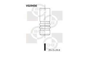 Utløpsventil, CHEVROLET,OPEL,SUZUKI,VAUXHALL, 55564737, 55570171, 641090, 641095, 641354, 641364, 641365, 90529529, 9158474
