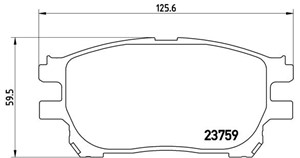 Bremseklosser sett, Framaksel, TOYOTA PREVIA II, 0446528490