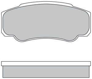 Bremseklosser sett, Bakaksel, CITROËN,FIAT,PEUGEOT, 4252.46, 4252.47, 71752985, 77362274, 9949407, 9949408
