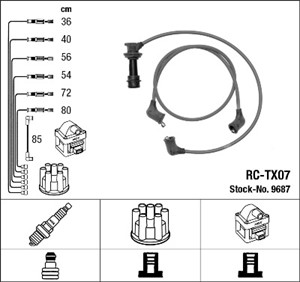 Tennledningssett, TOYOTA SUPRA, 90919-21384