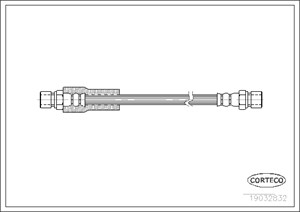Bremseslange, Framaksel, MERCEDES-BENZ G-KLASS [W460, W461], 4604205048, 4604285435