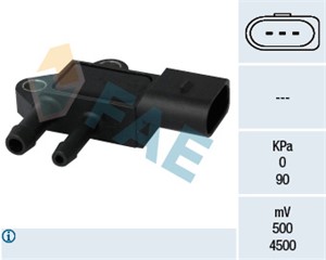 Sensor, avgasstrykk, AUDI,VW, 07Z 906 051 A, 07Z 906 051, 1432209, 1496814, 165190, 1741635, 1880424, 1900519, 1C159601A1F, 1C159601AB,