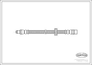 Bremseslange, Bakaksel, VOLVO S60 I, S90 I, V70 II, 30665462, 30714820, 9485452