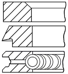 Stempelringsett, FIAT,LANCIA,SEAT, 1900501, 1900525, 1900526, 1900527, 1901501, 5881501, 5882521, 5882522, 5888521, 5890975, 5890976