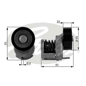 Strammerull, kilerem med ribber, AUDI,SKODA,VW, 03C 145 299 Q, 03C145299C, 03C145299Q, 1J0145299, 6RF145299C