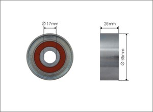 Strammerull, kilerem med ribber, MERCEDES-BENZ A-KLASS [W169], B-KLASS Sports Tourer [W245], 266 200 07 70, 266 200 11 70, 2662000770, 2