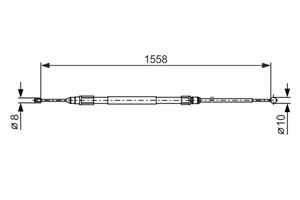 Kabel, parkeringsbremse, Høyre, Venstre, BMW X1 [E84], 34 40 6 769 367, 34 40 6 857 642