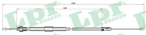 Kabel, parkeringsbremse, Bak, Høyre, RENAULT MODUS / GRAND MODUS, 8200214750