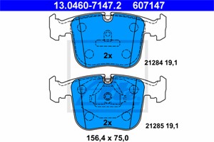 Bremseklosser sett, Framaksel, BMW 8 [E31], 34 11 1 160 296, 34 11 1 160 712