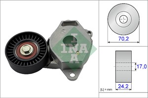 Spennarm, kilerem med ribber, DAIHATSU CHARADE VIII, TOYOTA AURIS, COROLLA Sedan, URBAN CRUISER, YARIS, 166200Y010, 16620-0Y010, 1662047
