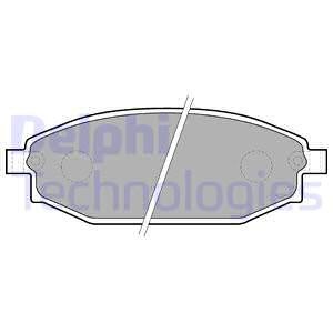 Bremseklosser sett, Framaksel, HYUNDAI GALLOPER I, GALLOPER II, MITSUBISHI GALLOPER, 58101-M1A00, S2000100, SB000027, SB000100