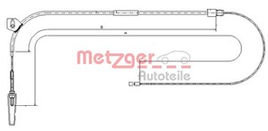 Kabel, parkeringsbremse, Foran, MERCEDES-BENZ VANEO [414], 414 420 01 85, 4144200185, A 414 420 01 85, A4144200185