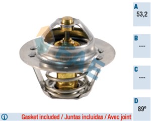 Termostat, kjølemiddel, CITROËN,FIAT,LANCIA,PEUGEOT,RENAULT,VOLVO, 1337.27, 1338.11, 1338.44, 3287960-3, 3344617-0, 3345628, 3345628-6,