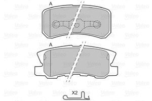 Bremseklosser sett, Bakaksel, CHRYSLER,CITROËN,DODGE,FIAT,JEEP,LANCIA,MITSUBISHI,PEUGEOT, 4605A447, 4605A448, 4605A487, MN102628, MR5105