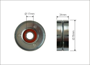 Strammerull, kilerem med ribber, VOLVO 850, 850 Kombi, S70, S80 I, V70 I, V70 II, 074 145 299, 074145299, 9179314