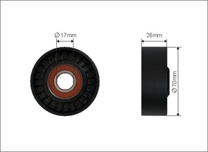 Strammerull, kilerem med ribber, CHRYSLER PT CRUISER, 0 5050 312AA, 0 5050 312AB, 0 5080 312AA, 0 5080 312AB, 05050312AA, 05050312AB, 05