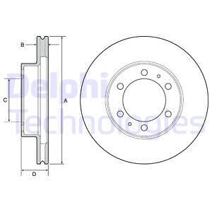 Bremseskive, Framaksel, TOYOTA 4 RUNNER IV, FJ CRUISER, HILUX Pick-up VII, HILUX Pick-up VIII, 43512-0K100, 43512-35320, 43512-35321, 43