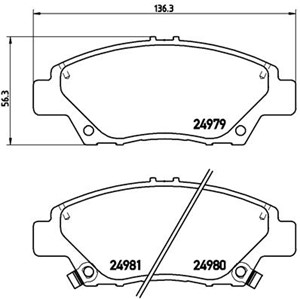 Bremseklosser sett, Framaksel, HONDA CITY Sedan V, CIVIC Sedan VIII, CR-Z, INSIGHT, JAZZ III, JAZZ IV, JAZZ V, 45022SNCE00, 45022SZTG00,