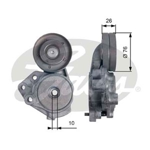 Strammerull, kilerem med ribber, Øvre, AUDI,SEAT,SKODA,VW, 03C 145 299 J, 03C145299J