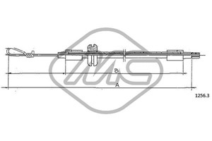 Panserkabel, FIAT UNO, 5967166, 7602810, 7692685