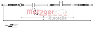 Kabel, parkeringsbremse, Høyre bak, TOYOTA AVENSIS, AVENSIS Kombi, AVENSIS Sedan, 46420-05030